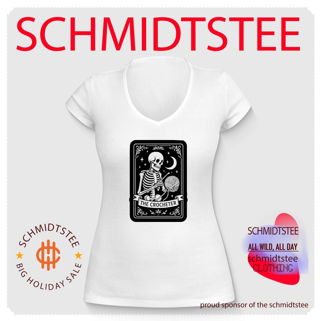 Tarot card the crocheter skeleton shirt