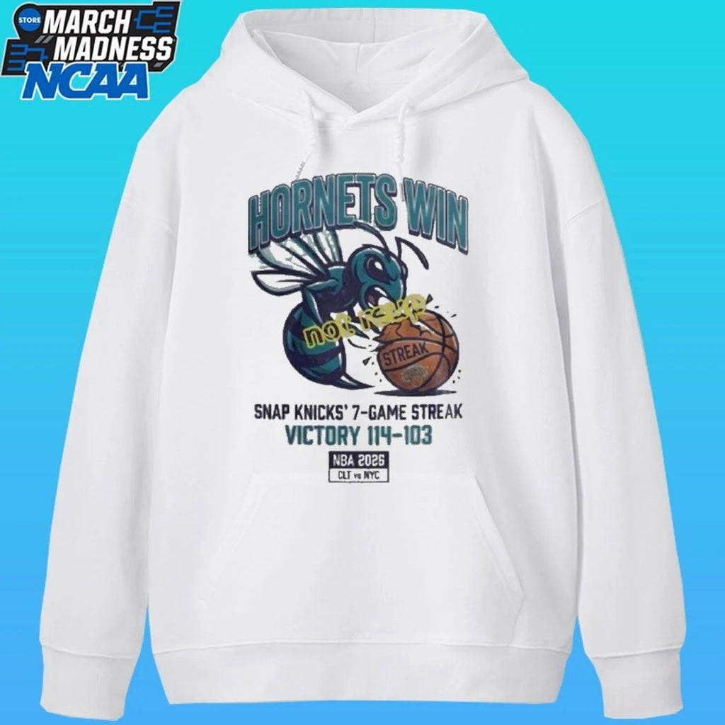 Hornets Win Snap Knicks’ 7 Game Streak Victory 114 103 Nba 2026 Sport Shirt