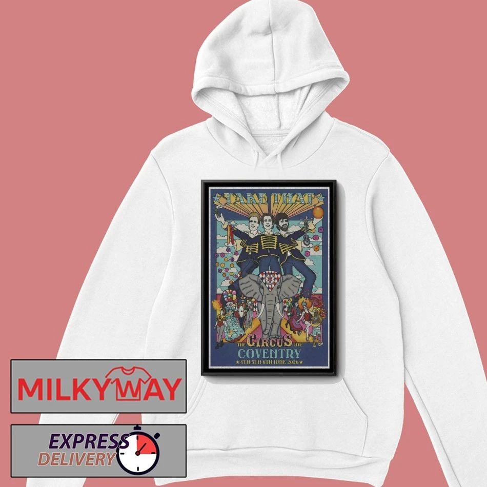 Take That June 4-5 2026 Coventry Building Society Arena, Coventry, UK Poster shirt
