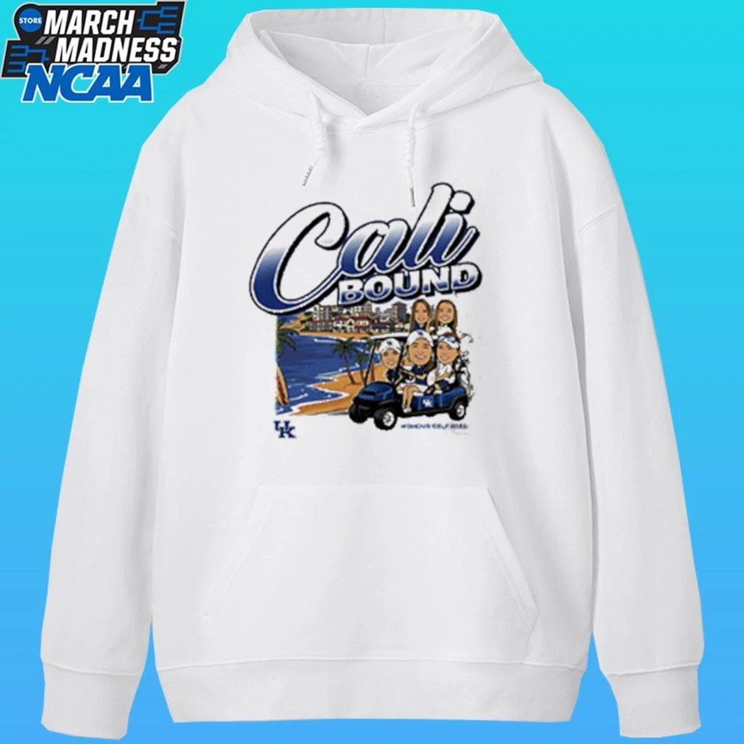 Kentucky Wildcats Ncaa Women’s Golf Team Caricature Cali Bound Shirt