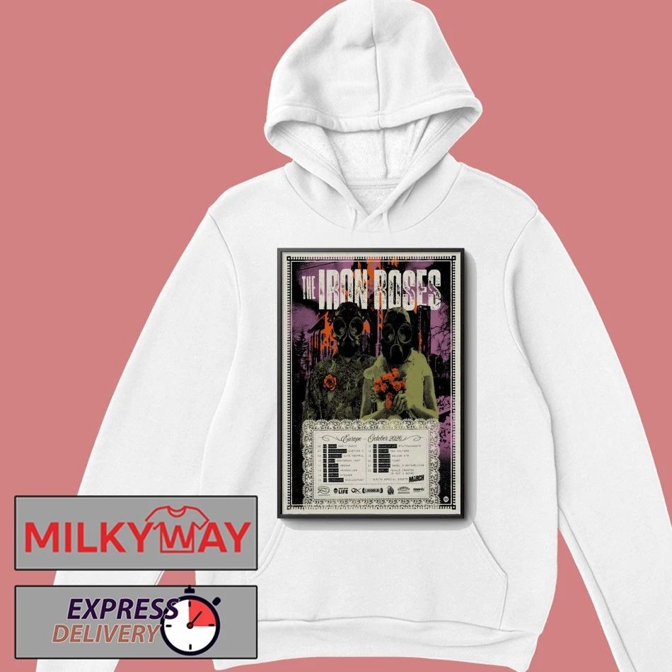 The Iron Roses Europe 2026 Tour Poster shirt