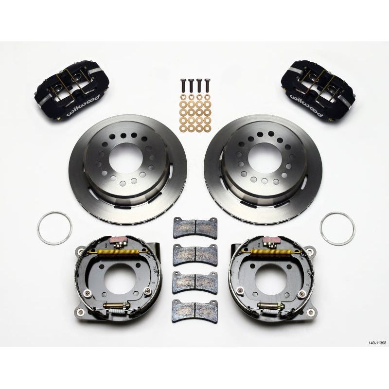 Wilwood Dynapro Low-Profile 11.00in P-Brake Kit Chevy 12 Bolt 2.75in Off w/ C-Clips