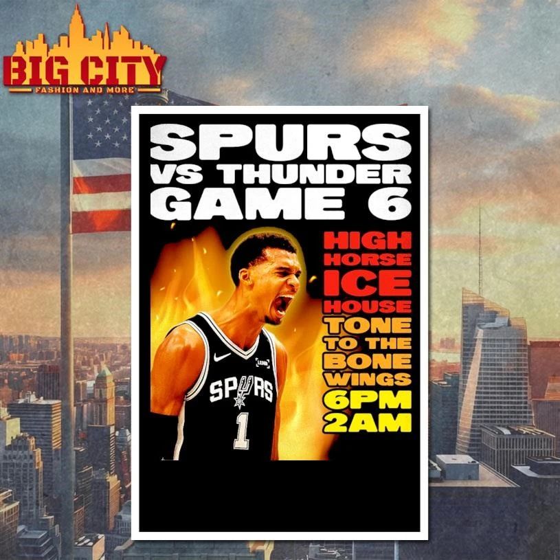 Victor Wembanyama San Antonio Spurs Game 6 NBA Playoffs Poster Shirt