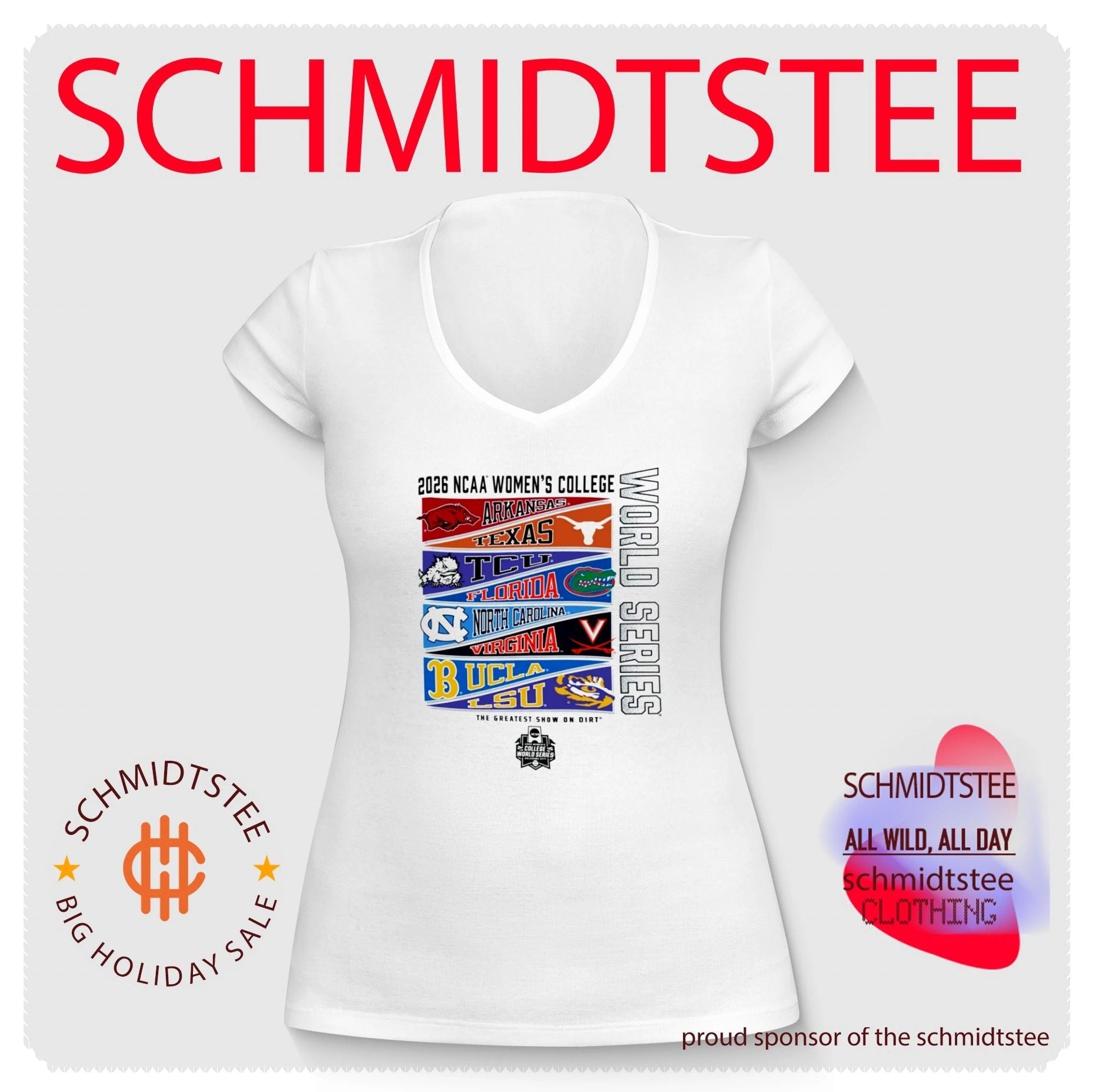 2026 NCAA Women’s College World Series flag shirt