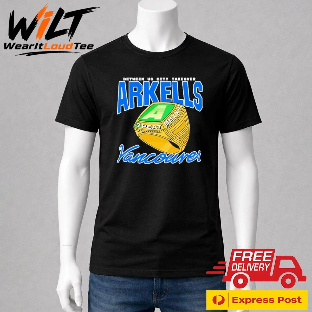 Arkells Vancouver Between Us City Takeover 3 Peat 2026 Ring Shirt