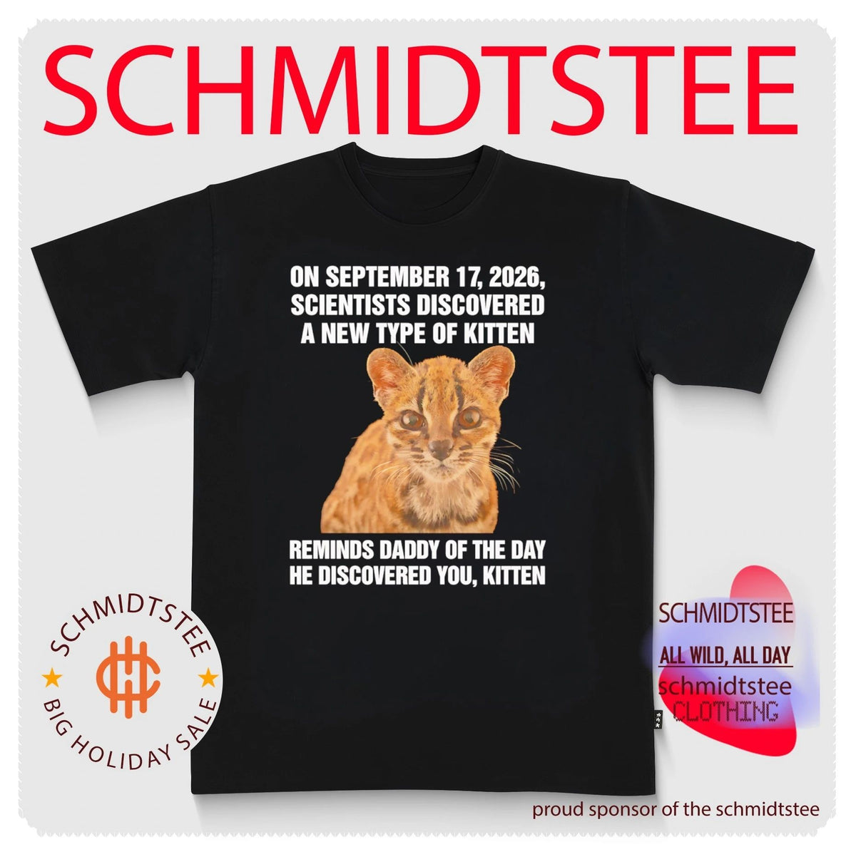 On september 17 2026 scientists discovered a new type of kitten shirt