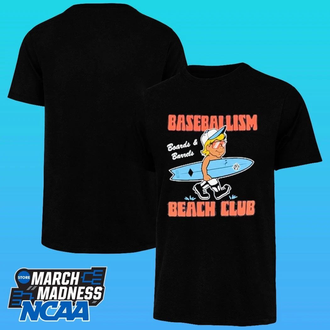 Baseballism Boards & Barrels Beach Club Shirt