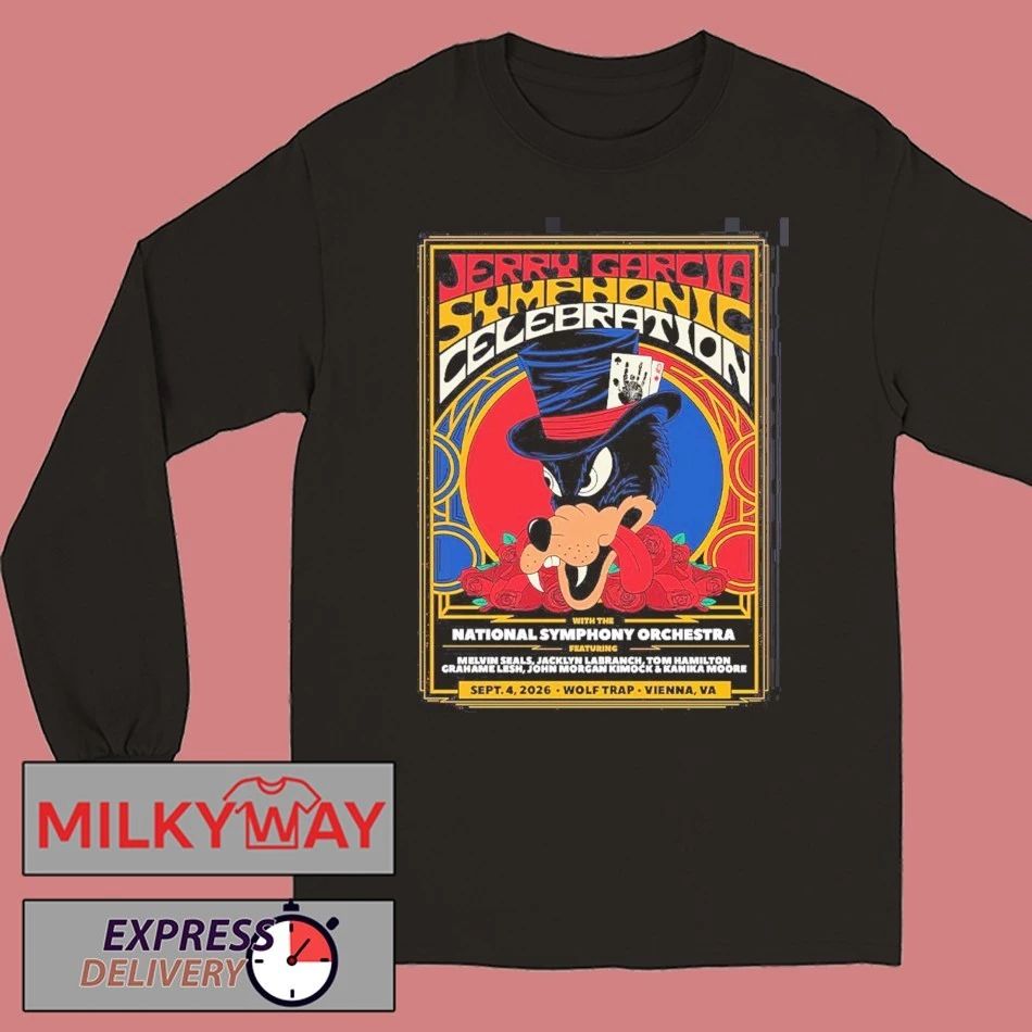 Jerry Garcia Symphonic Celebration With The National Symphony Orchestra In Vienna Virginia 2026 At Wolf Trap On September 4 2026 T-Shirt