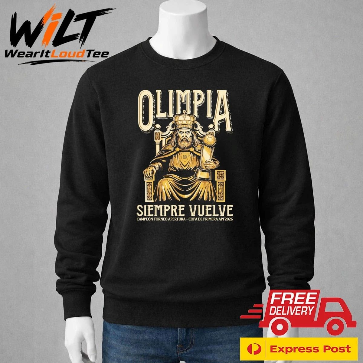 Olimpia Siempre Vuelve 48 Campeón Torneo Apertura 2026 Shirt