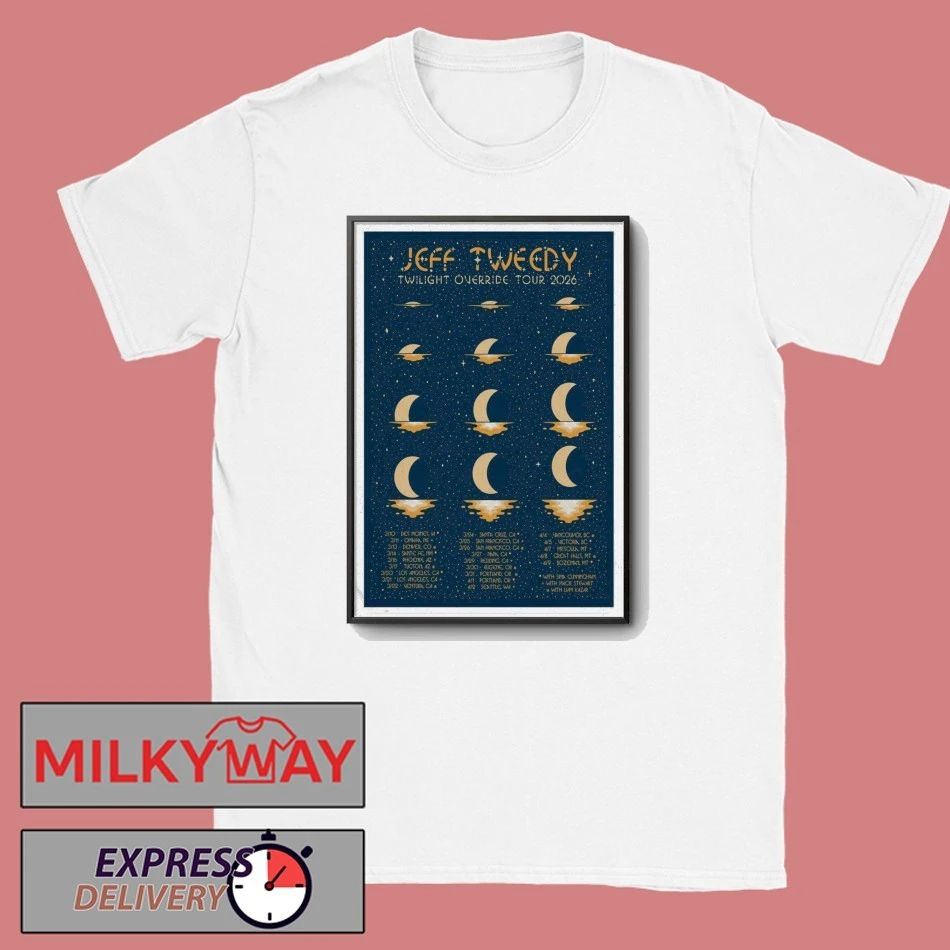 The Wilco Jeff Tweedy Twilight Override March-April 2026 Tour Poster shirt
