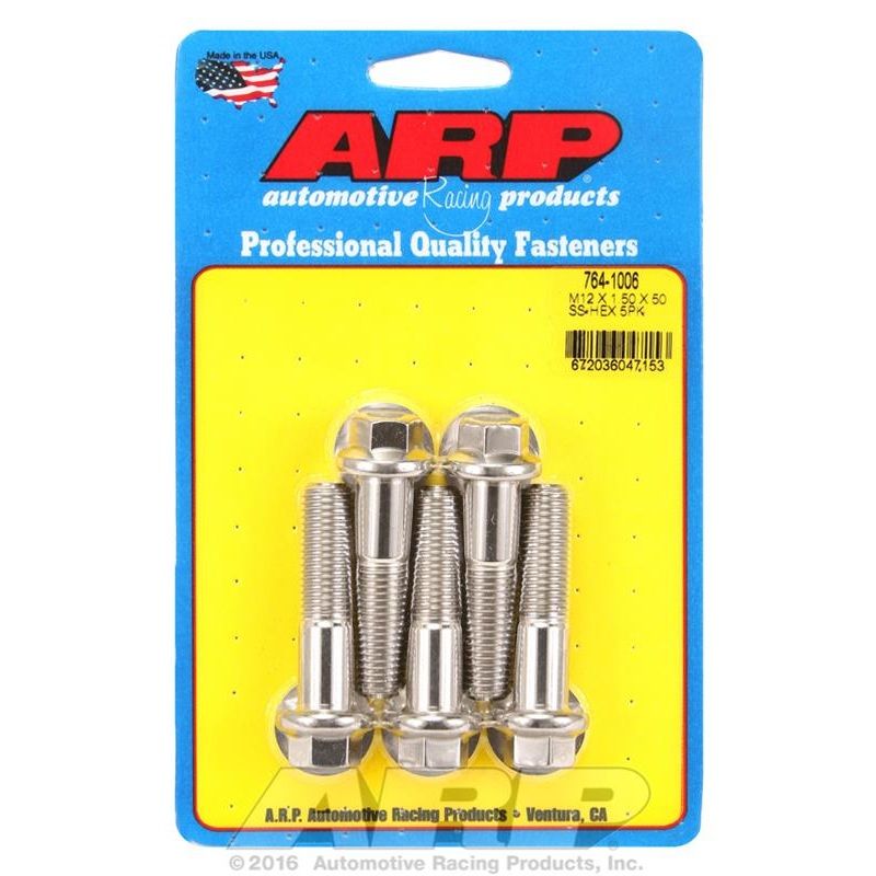 ARP Bolt Kit M12 x 1.50 x 50 SS Hex