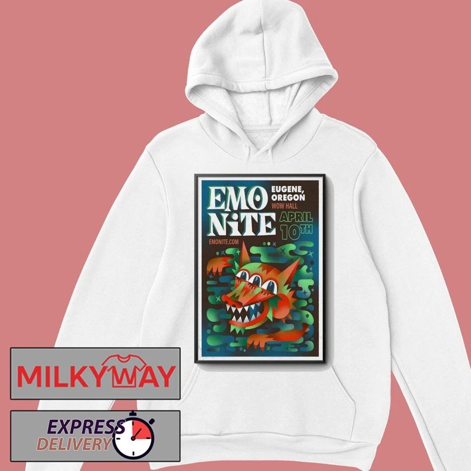 Emo Nite April 10 2026 In Eugene OR Poster shirt