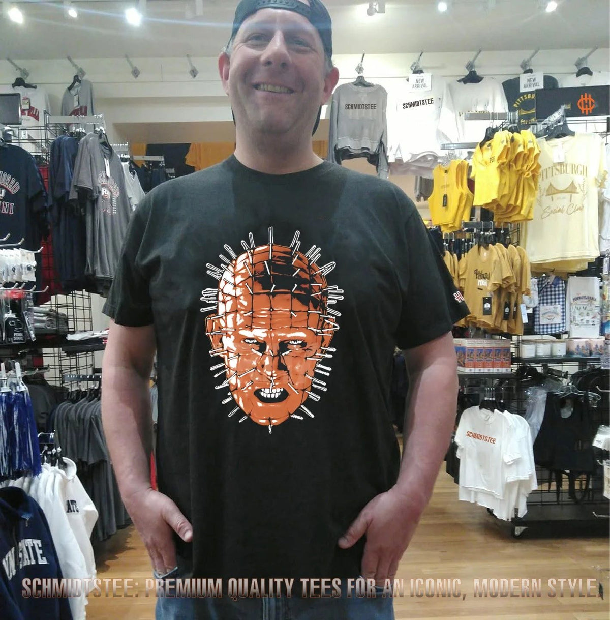 Pinhead big head horror 2026 Halloween graphic shirt