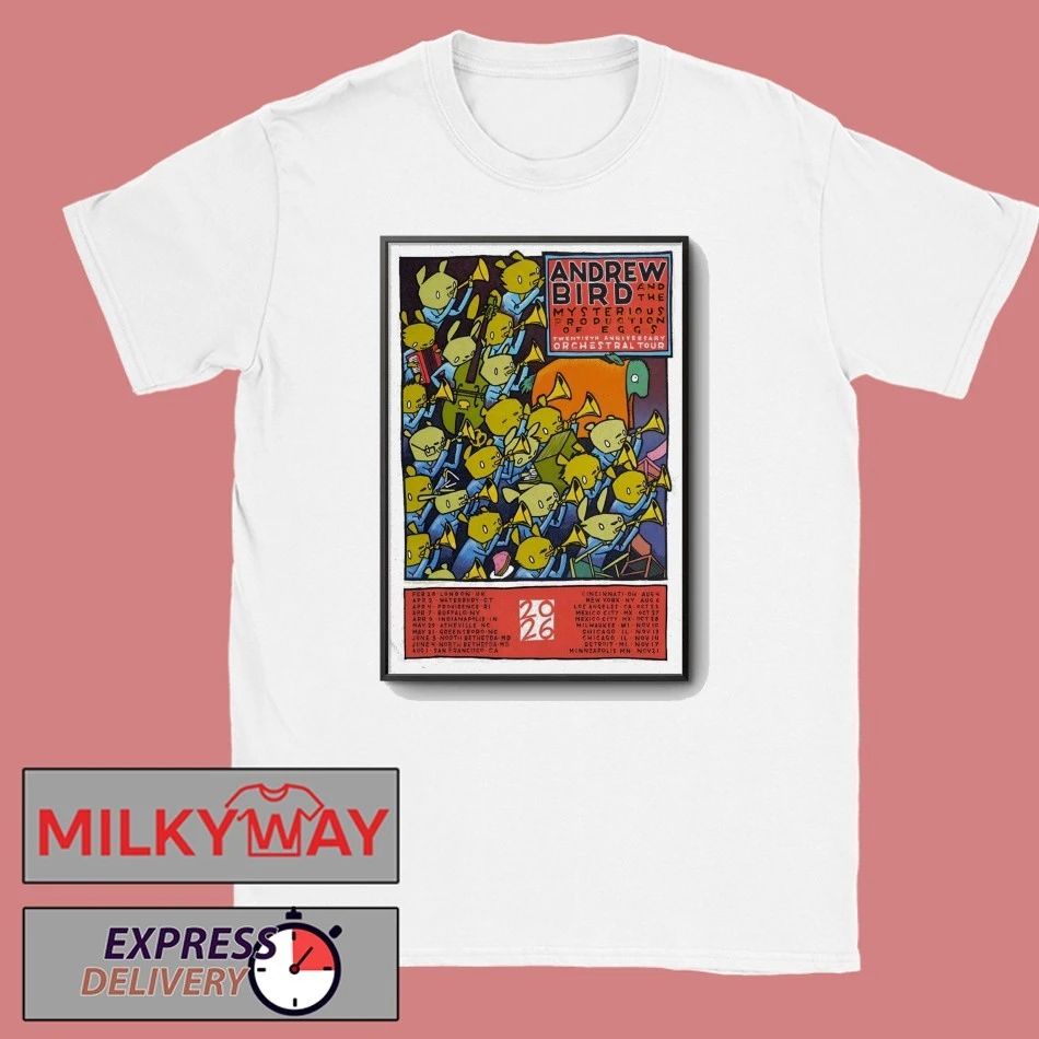 Andrew Bird 2026 Tour Poster shirt