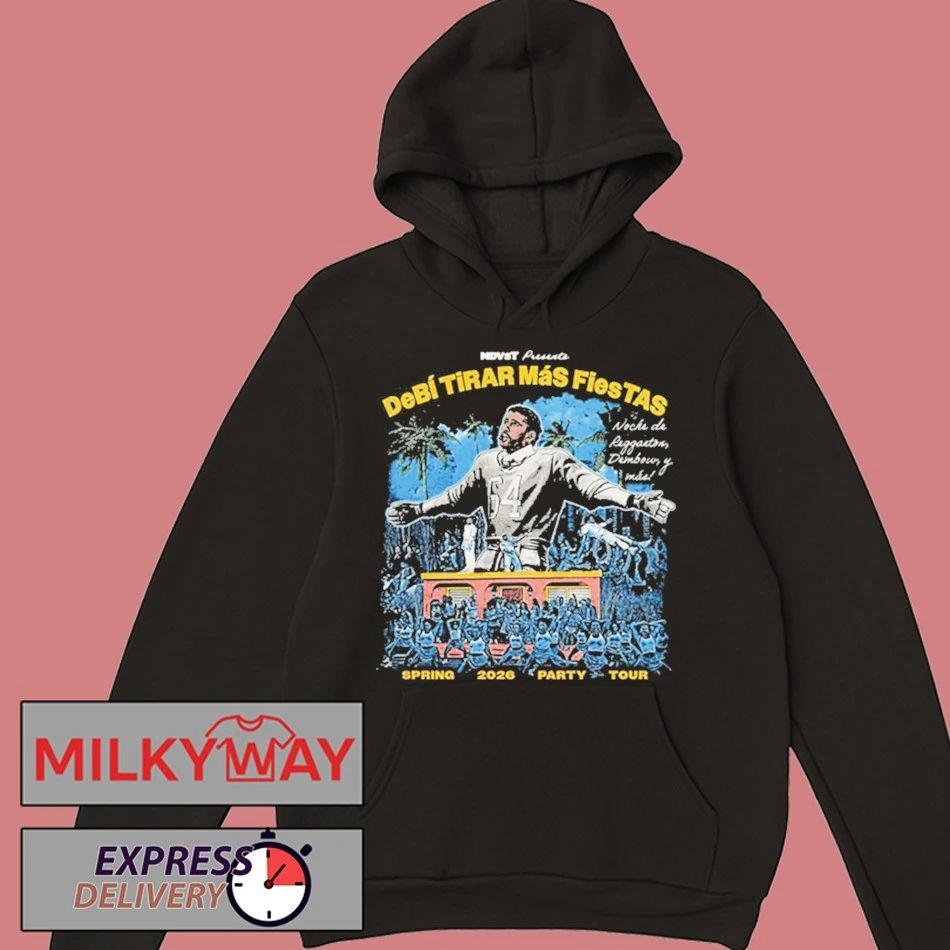 Bad Bunny Spring 2026 Party Tour Debi Tirar Mas Fiestas Schedule Tour Dates shirt