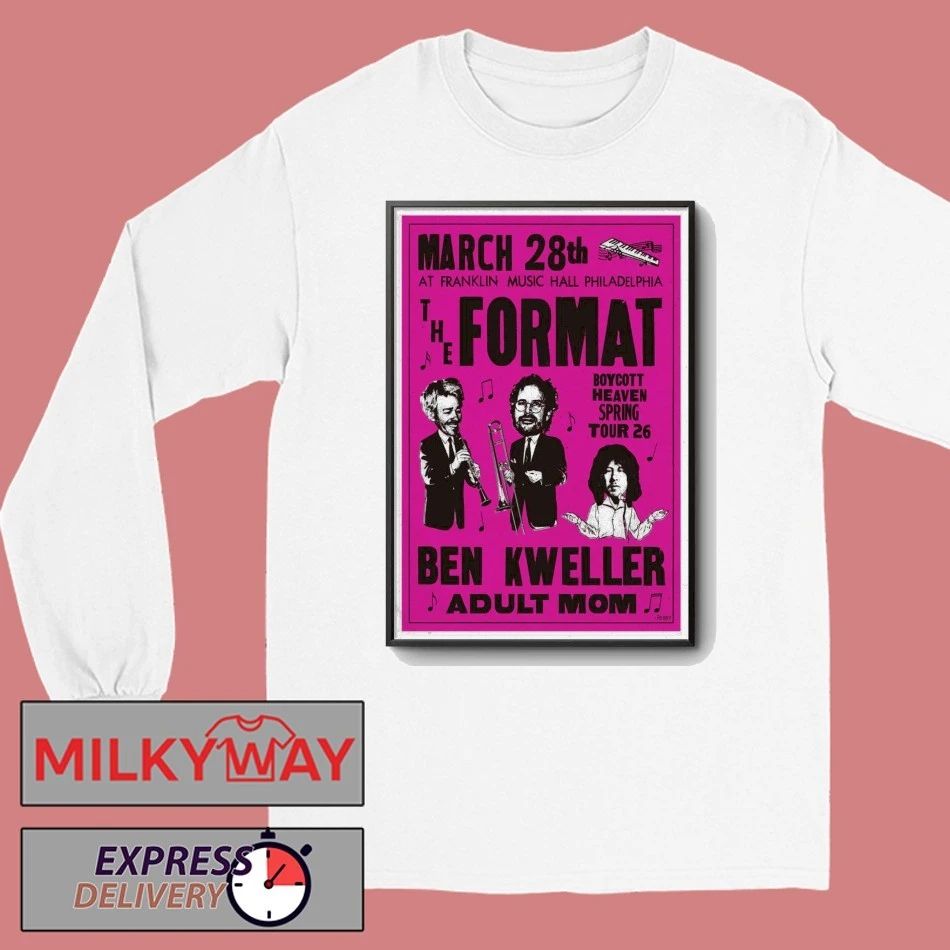 The Format Mar 28 2026 Poster Ben Kweller shirt