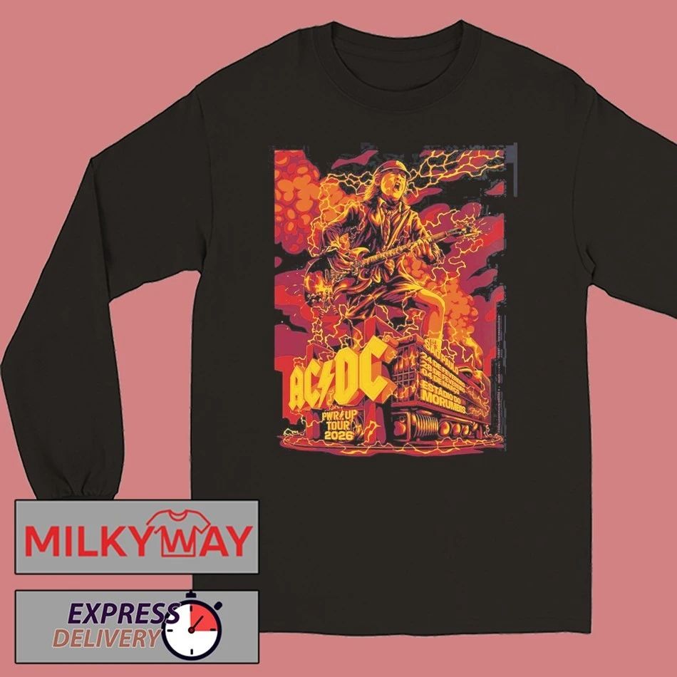 ACDC PWR Up Tour 2026 Sao Paulo Brazil Venue Poster At Estadio Do Morumbis On February 24 28 And March 4 2026 T-Shirt