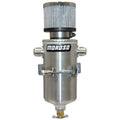 Moroso Breather Tank/Catch Can – Two -10An Male Fittings – Aluminum