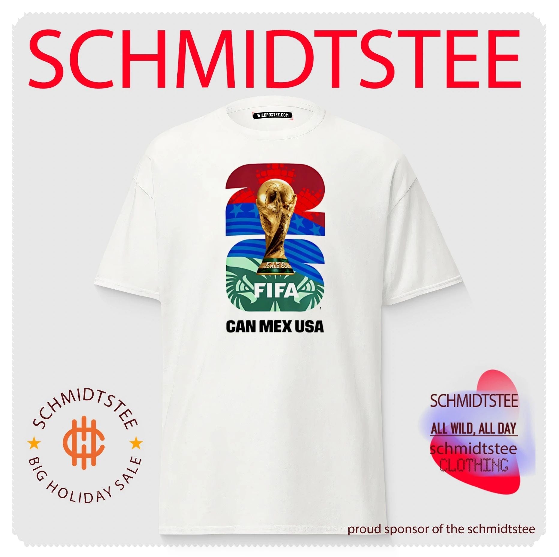 FIFA Can Mex USA World Cup Host City 2026 shirt