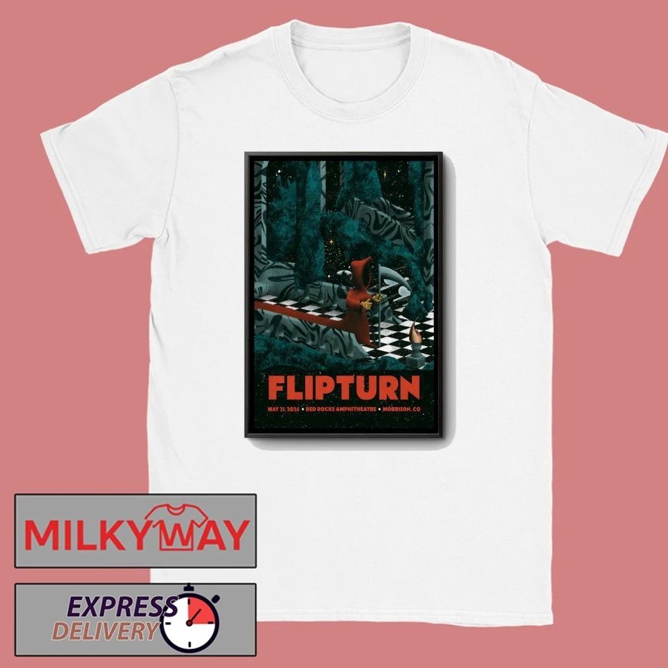 FlipTurn May 21 2026 Red Rocks Amphitheatre in Morrison CO Poster shirt
