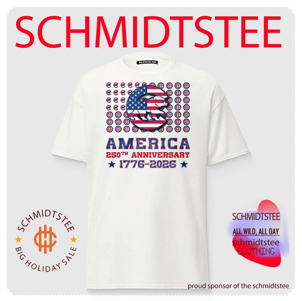 Chicago Cubs America 250th anniversary 1776 2026 graphic shirt