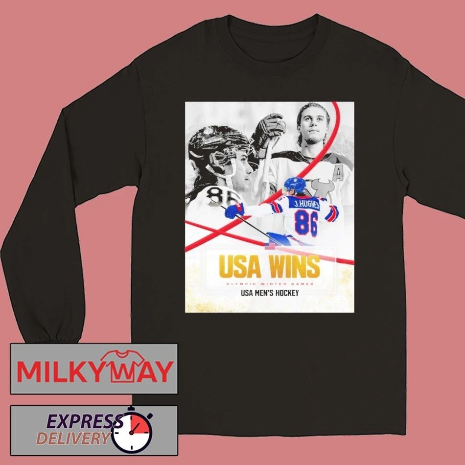 Jack Hughes Golden Boy USA Men’s Hockey Champion Olympic Winter 2026 shirt