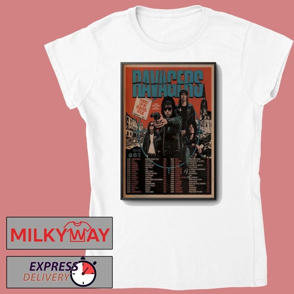 RAVAGERS 2026 Turnt Up In Europe Tour Poster shirt