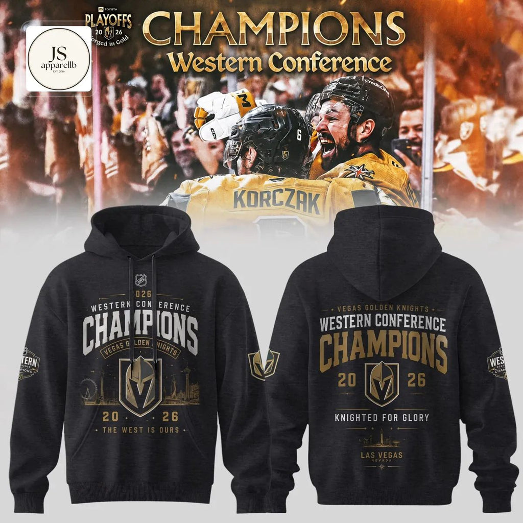 Vegas Golden Knights 2026 Western Conference Champions Commemorative Graphic Pullover Hoodie