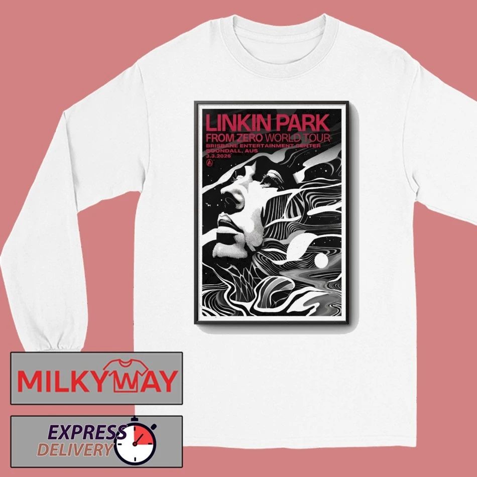 Linkin Park From Zero World Tour at Brisbane Entertainment Centre on 03 Mar 2026 Poster shirt