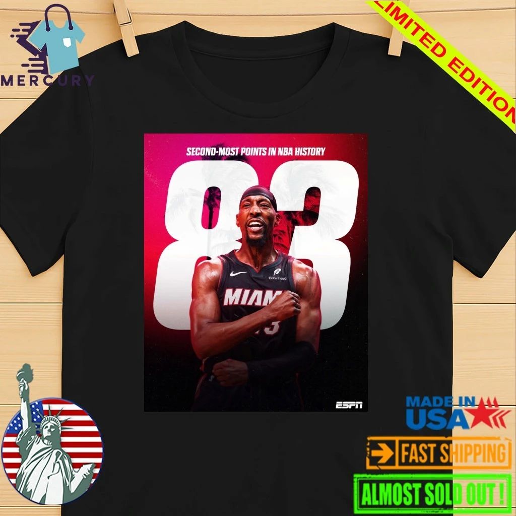 Bam Adebayo Miami Heat 83 Points Second Most Points In NBA History Shirt