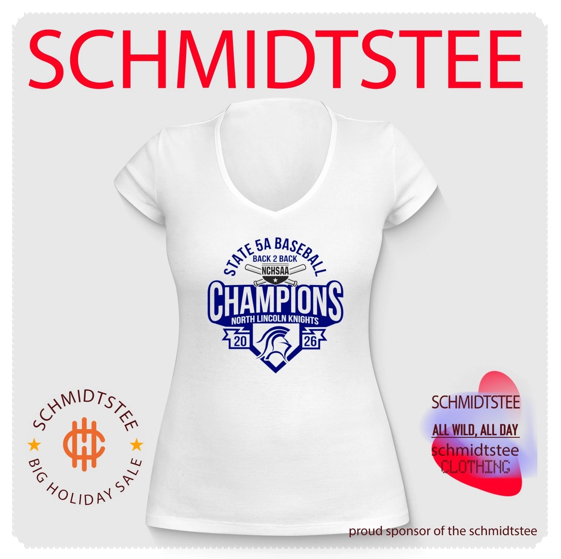 North Lincoln Knights 2026 NCHSAA State 5A Baseball Champions shirt