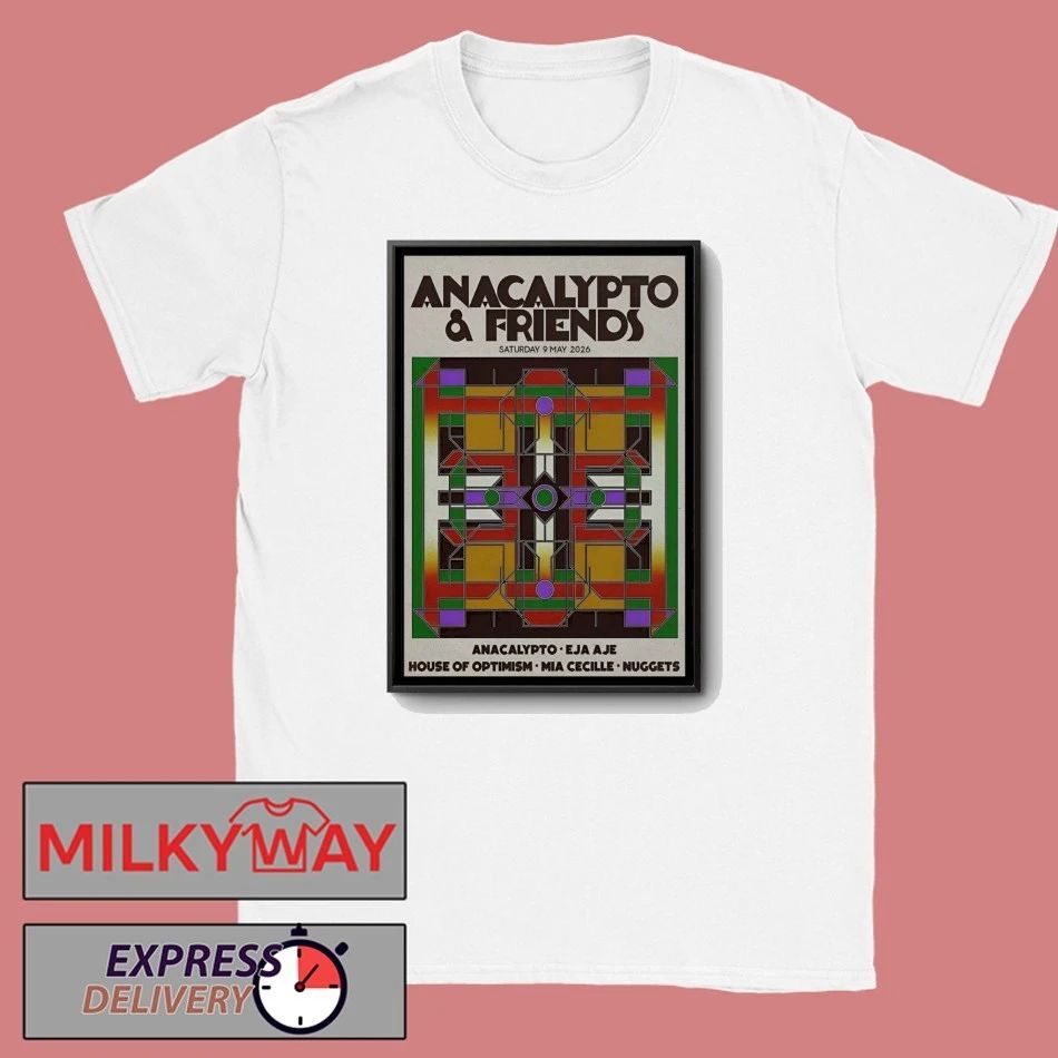 Anacalypto And Friends OT301 Amsterdam NL May 9 2026 Poster shirt