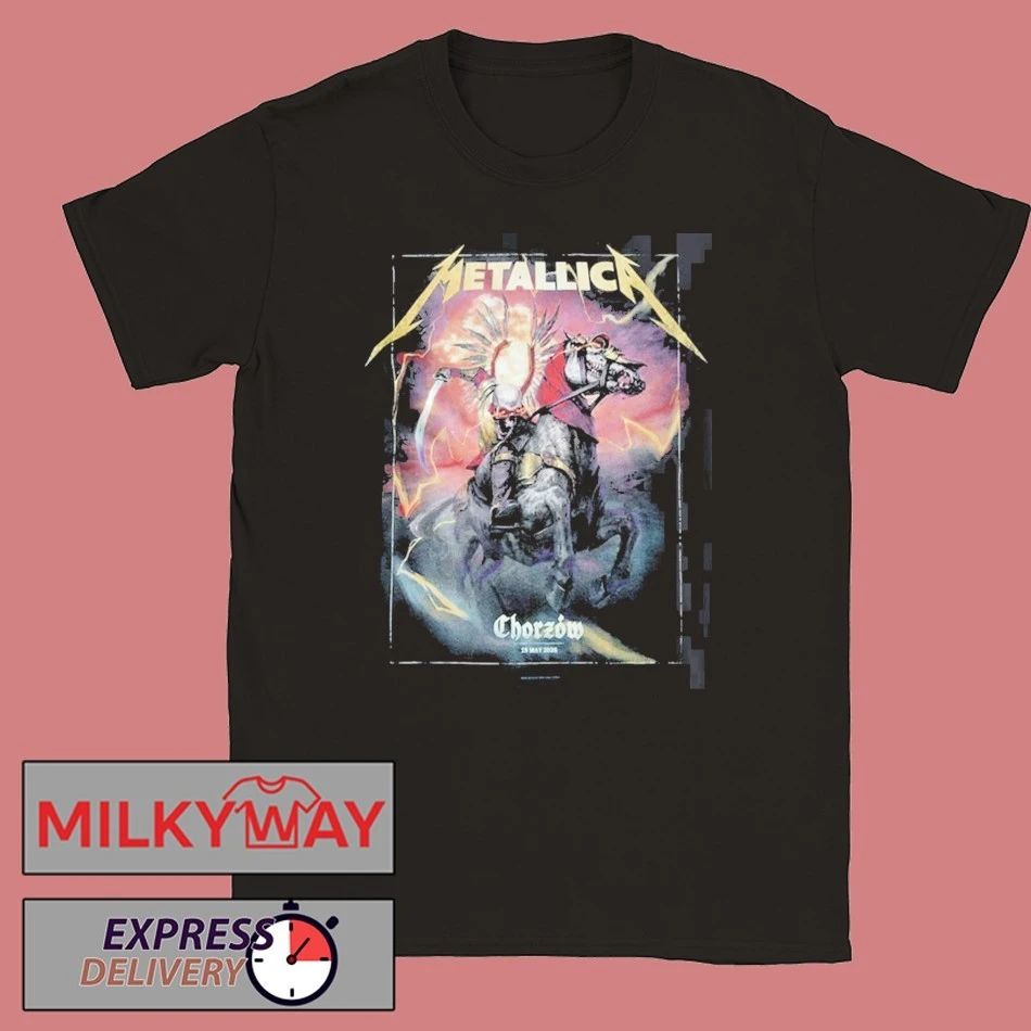 Metallica M72 Chorzów 2026 Pop Up Shop Tee In Chorzów Poland On 19 May 2026 At Stadion Slaski The Death Winged Hussars Two Sided T-Shirt