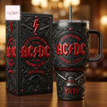 AC/DC Highway to Hell Collector’s Edition 3D Embossed Insulated Stainless Steel Handle Tumbler