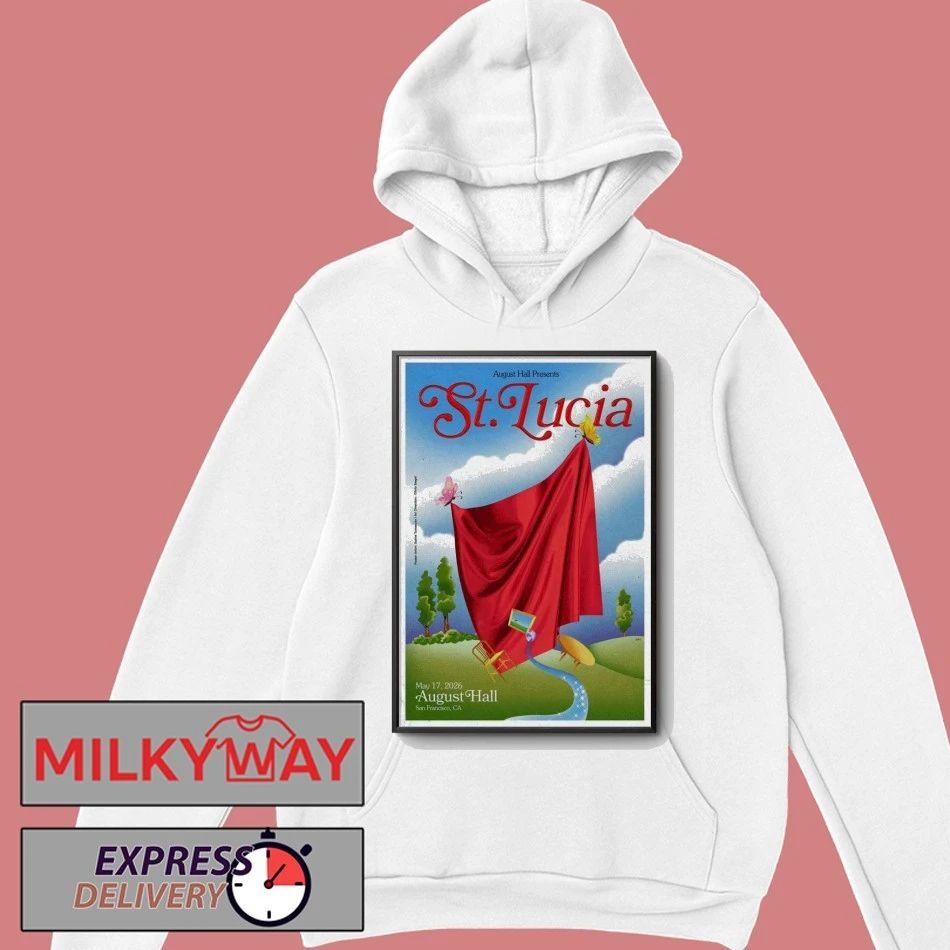 Poster St. Lucia May 17 2026 Tour San Francisco shirt
