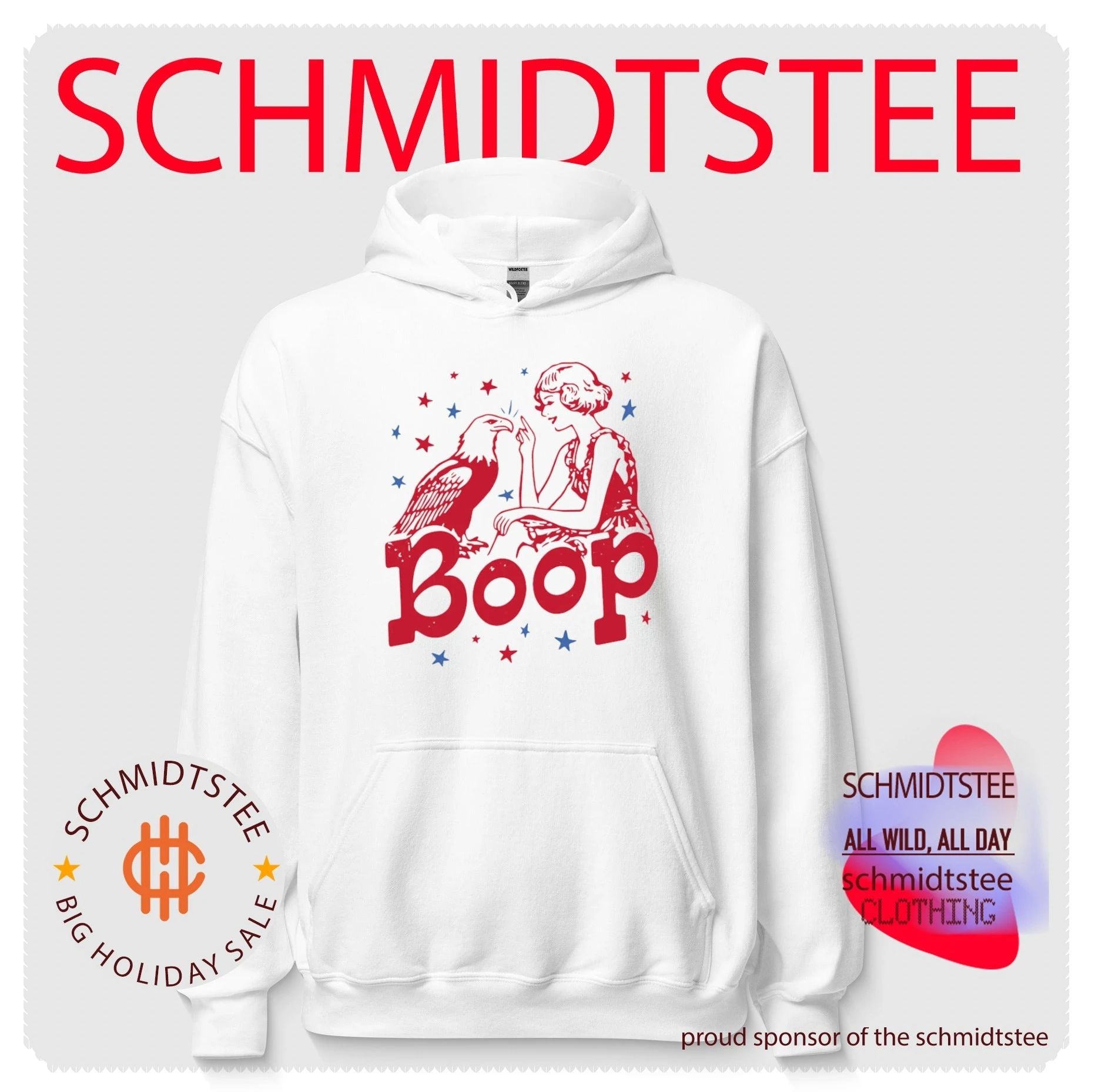 Boop Eagle Girl Boop the Eagle 4th of July shirt