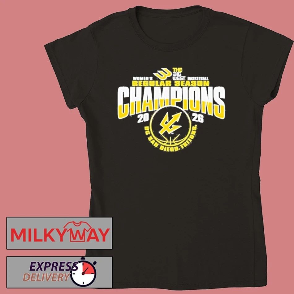 Uc San Diego Tritons The Big West Womens Basketball Regular Season Champions 2026 Shirt