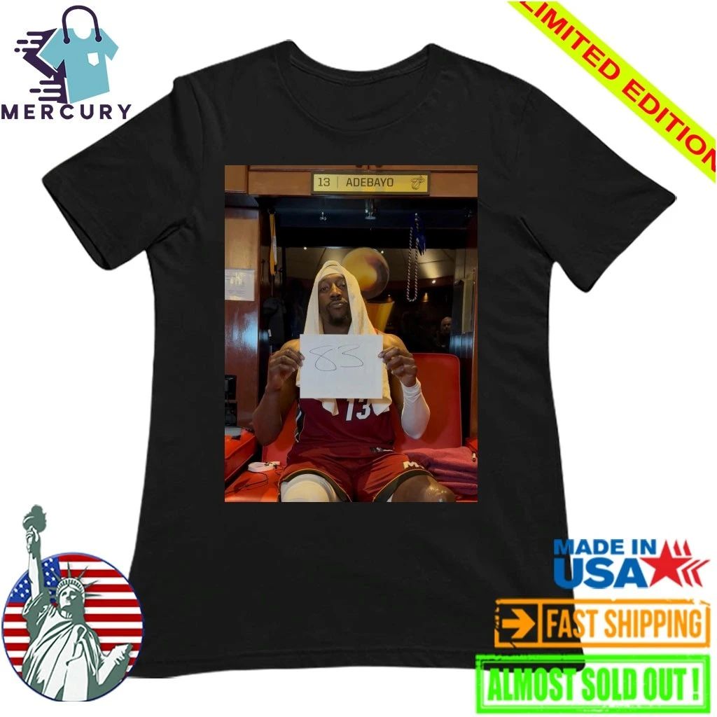 Bam Adebayo Scores 83 Points Passes Kobe Bryant Second Highest In NBA History Shirt