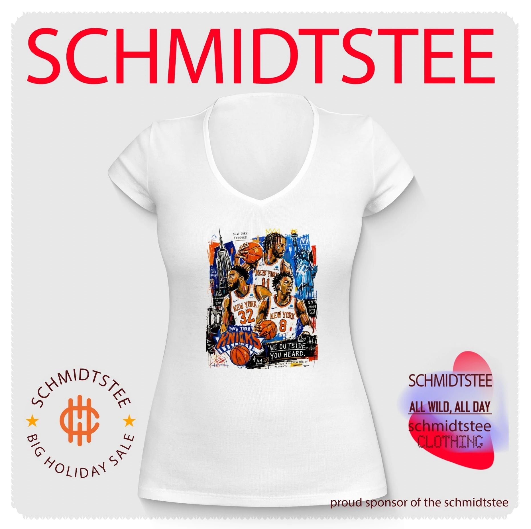 Ny Knicks we outside you heard paint shirt