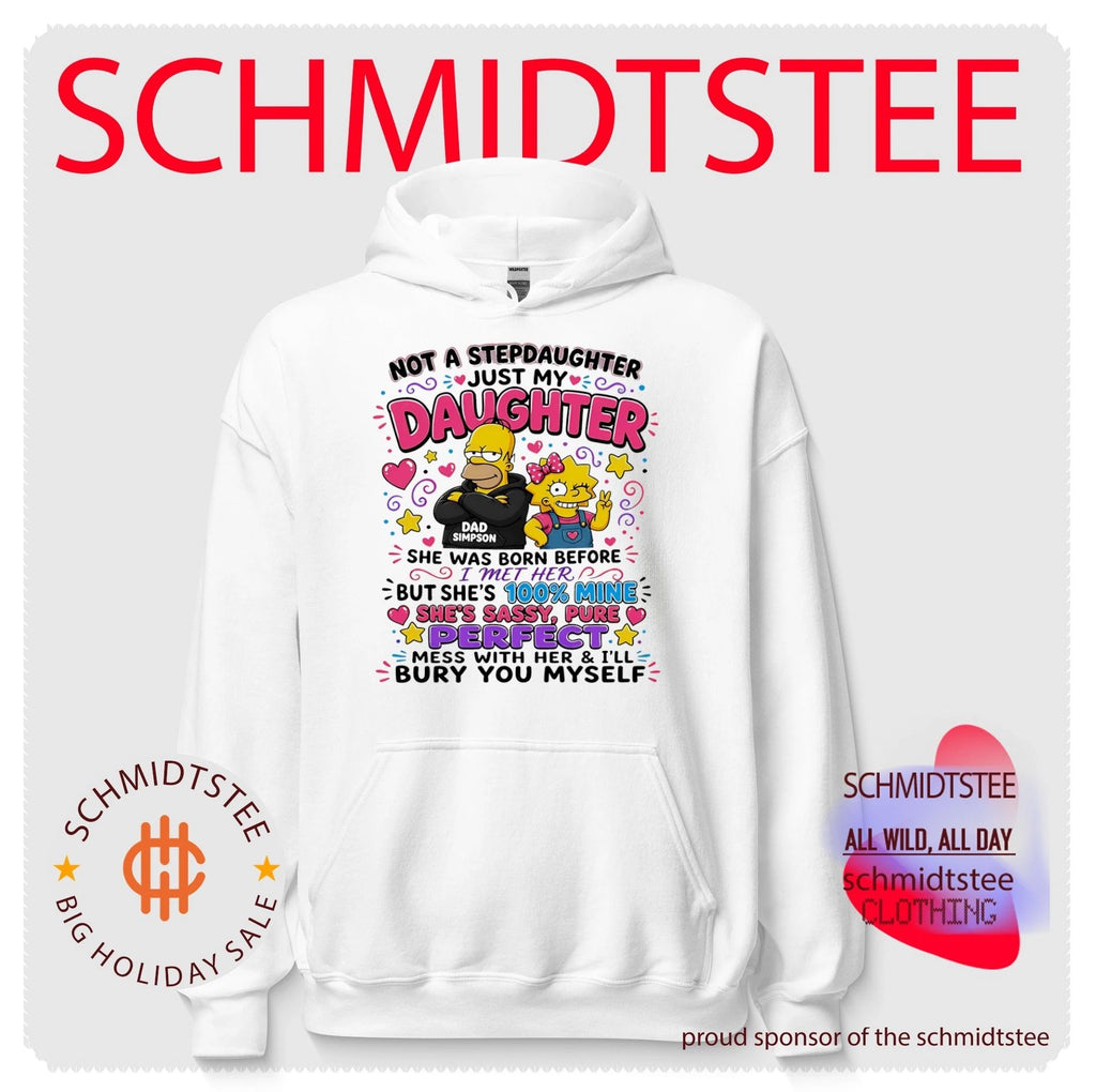 Not a stepdaughter just my daughter Simpson Family graphic shirt