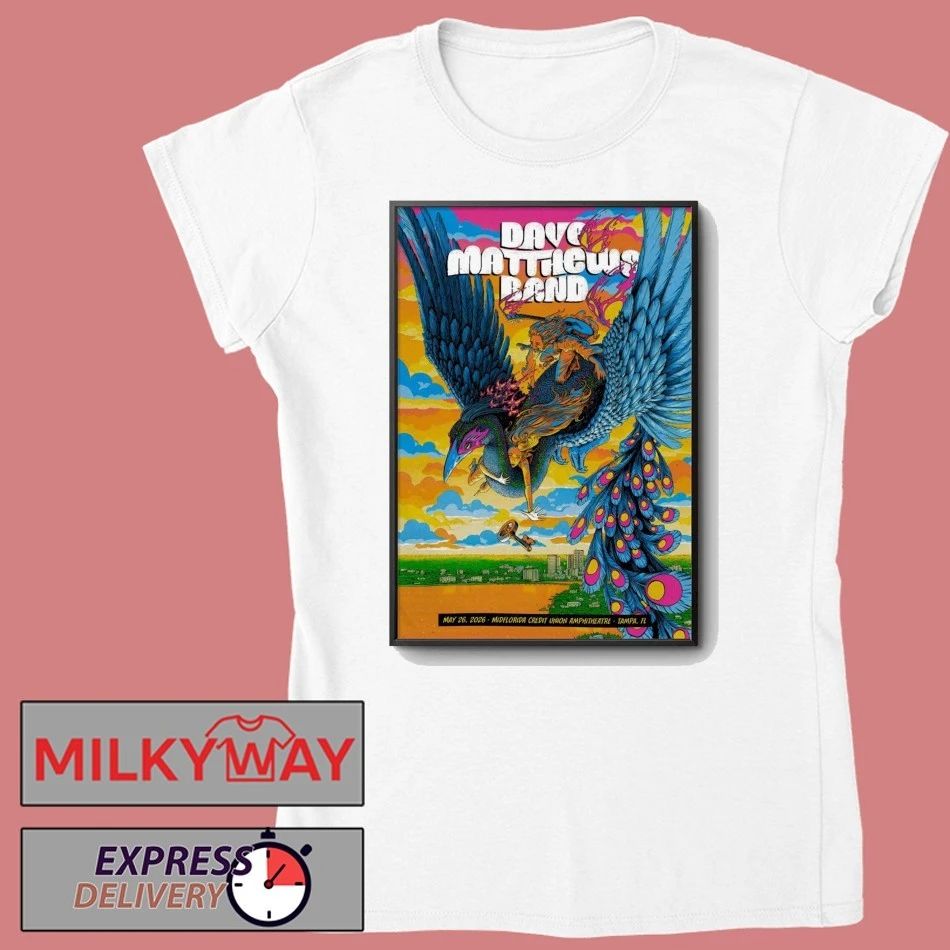 Dave Matthews Band May 26 2026 MIDFLORIDA Credit Union Amphitheatre In Tampa FL Poster shirt