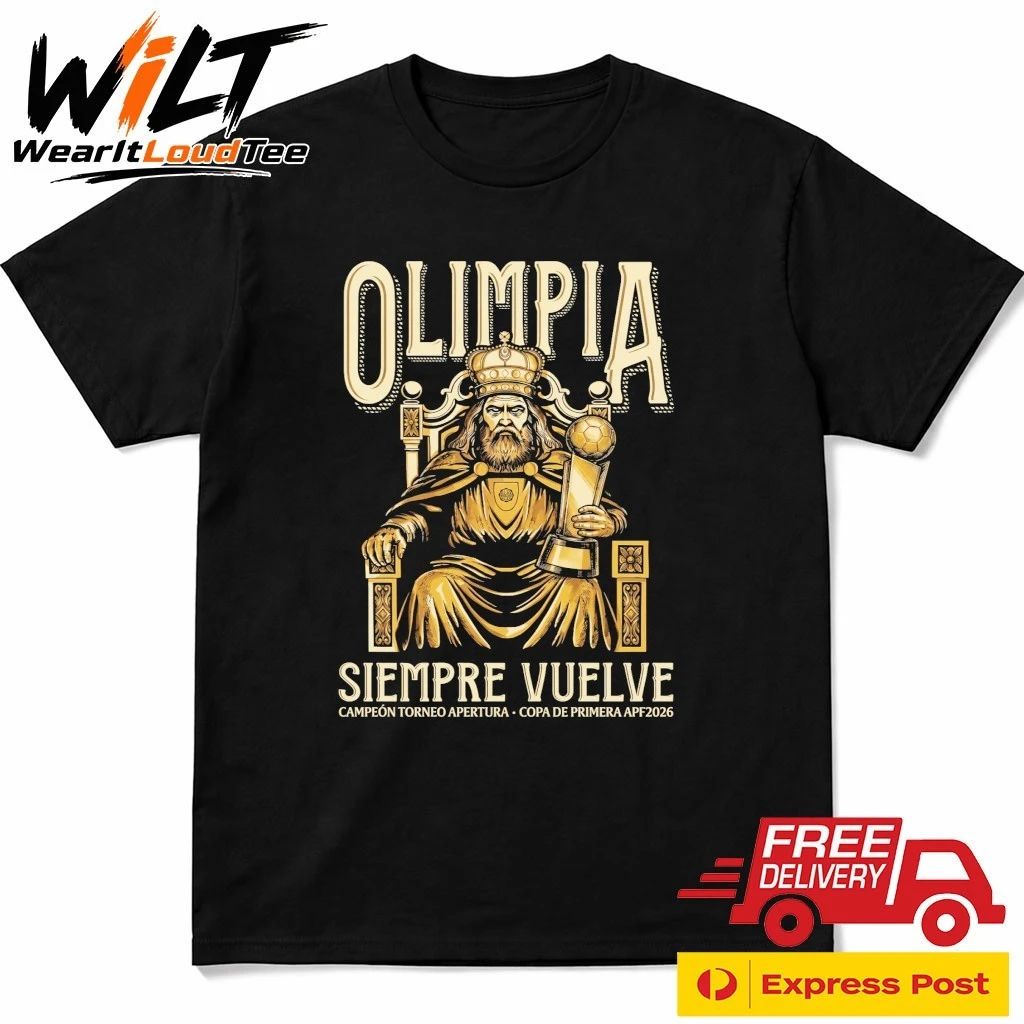 Olimpia Siempre Vuelve 48 Campeón Torneo Apertura 2026 Shirt