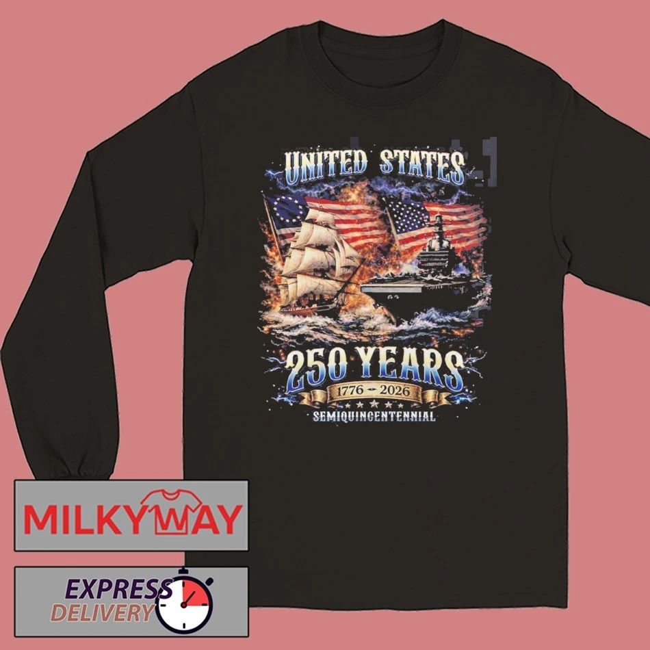 United States Of America USA 250 Anniversary 1776 2026 American Flag Semiquincentennial Vintage T-Shirt
