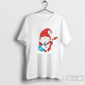 Classic Christmas Gnome Santa Playing Guitar T Shirts