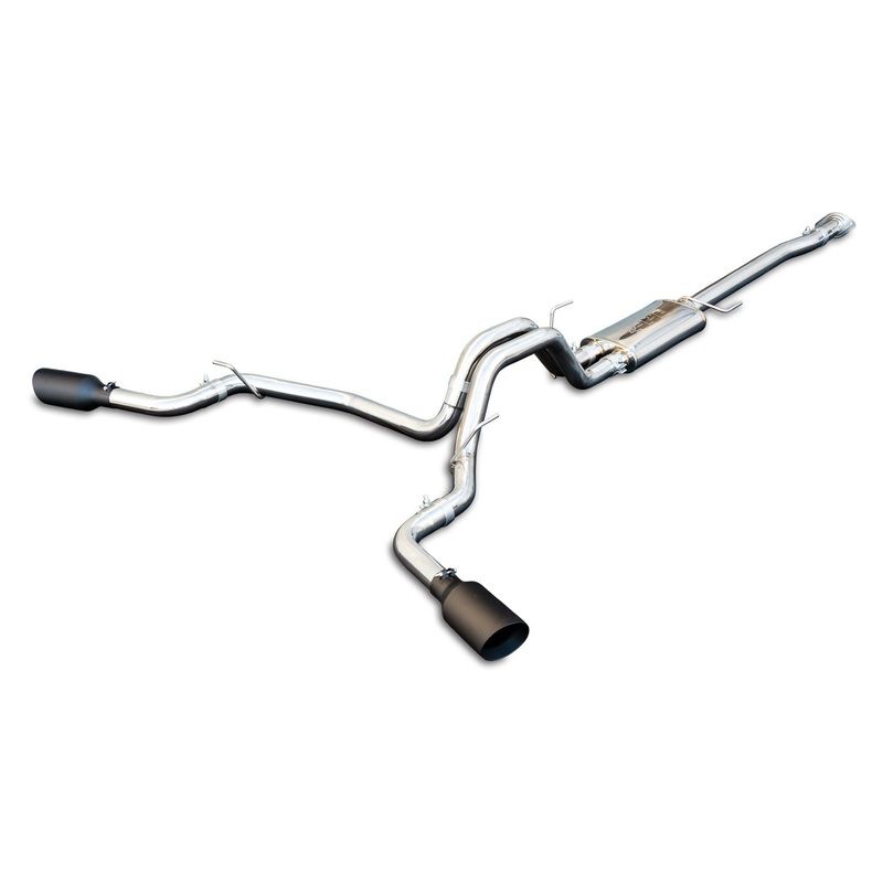 Exhaust Cat Back Ford F150 (2009-2014) Polish Tube Black Tips 317033020