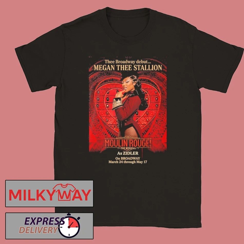 Megan Thee Stallion Thee Broadway Debut As Zidler In Moulin Rouge The Musical On Broadway March 24 2026 shirt