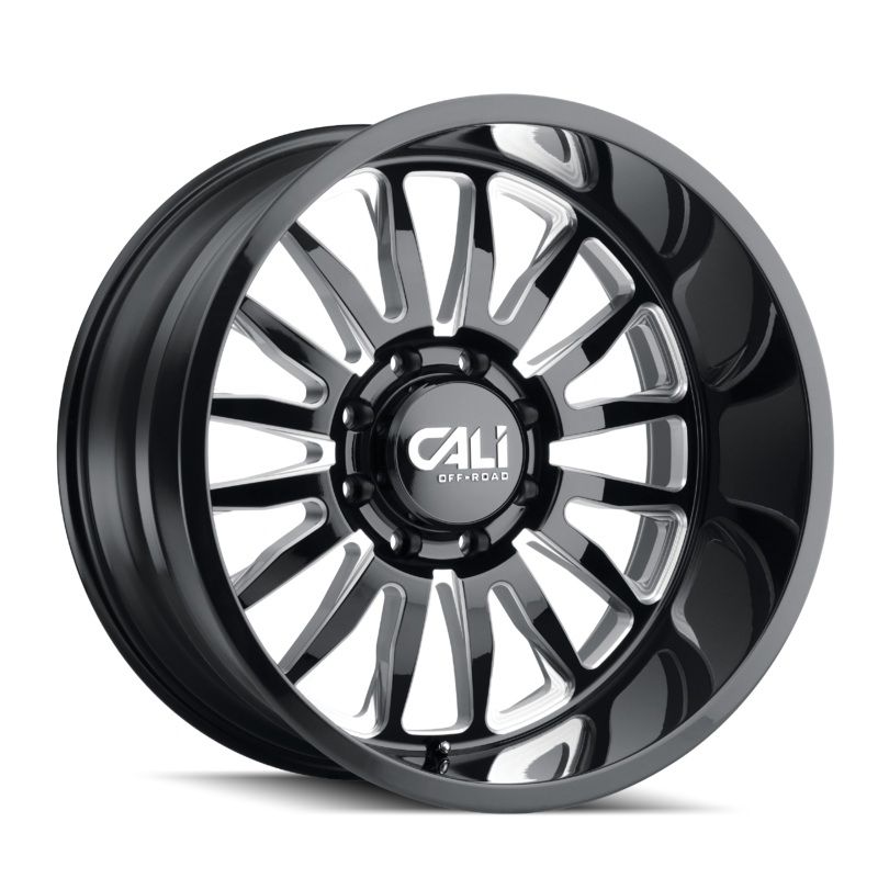 Summit 9110 Gloss Black Milled Wheel 22×12 / 8×165.1 BP / -51mm Offset / 125.2mm Hub