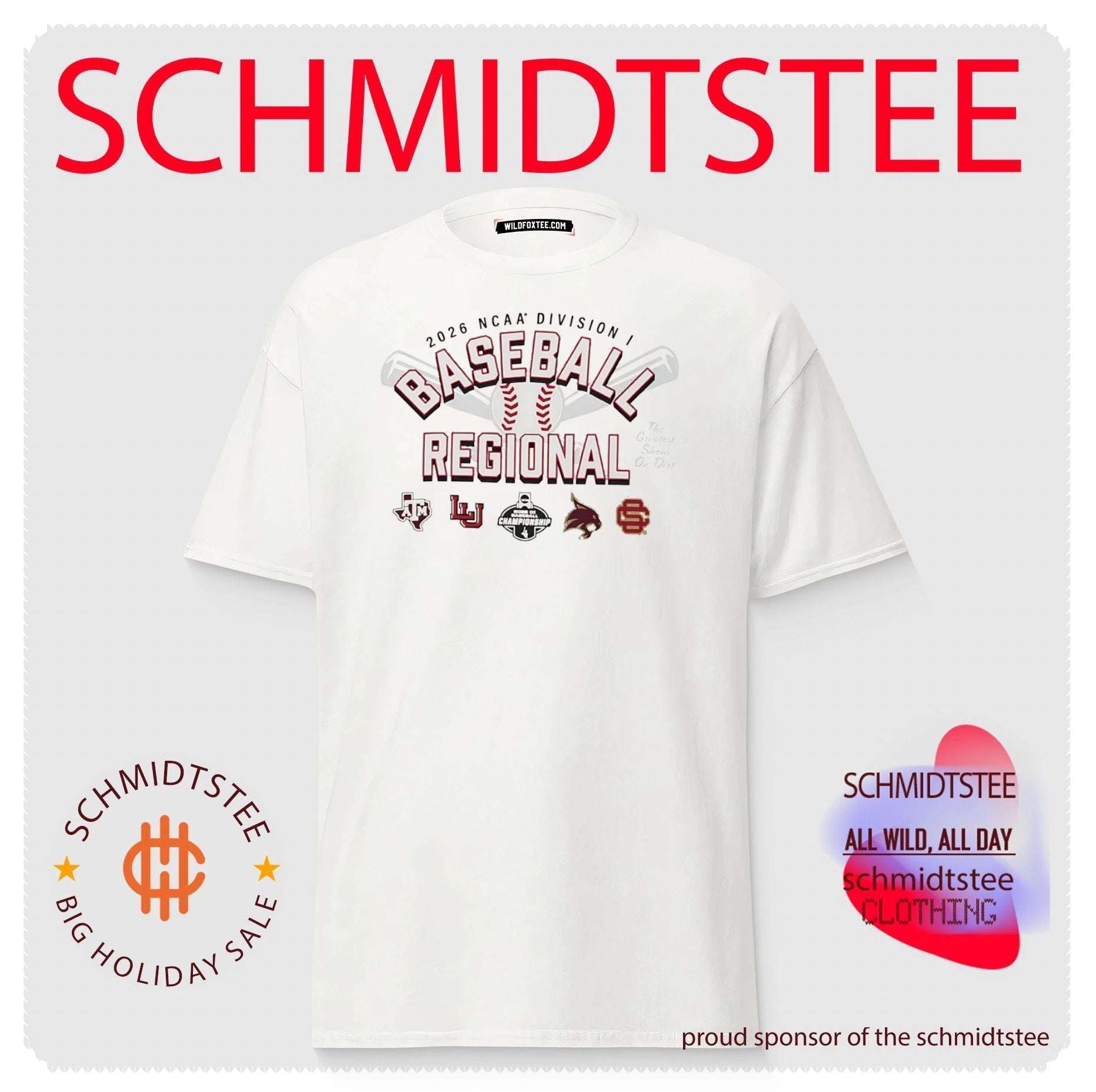 2026 NCAA Division I Baseball Regional Texas A&M The Greatest Show On Dive logos shirt