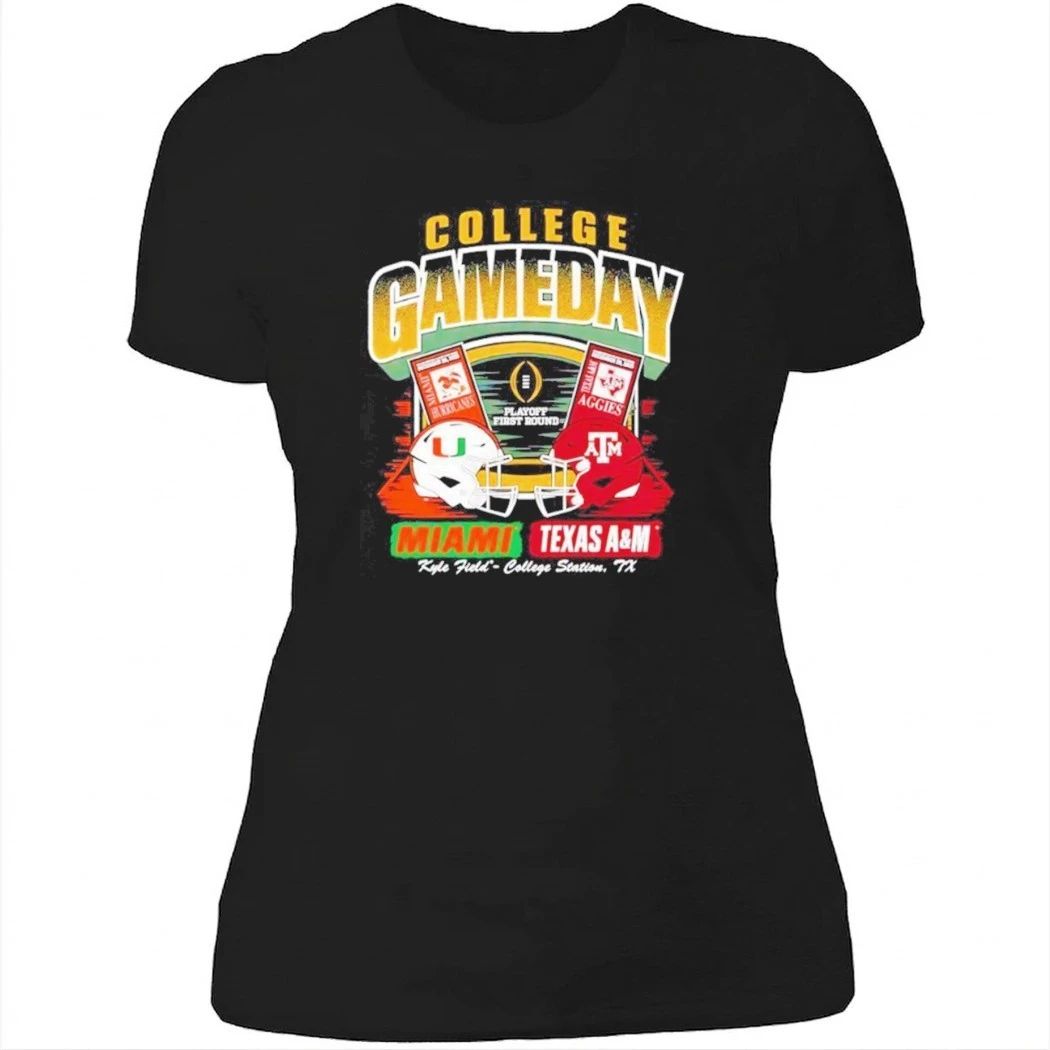 Miami Hurricanes vs Texas A&M Aggies College Football Playoff at Kyle Field vintage T-Shirt