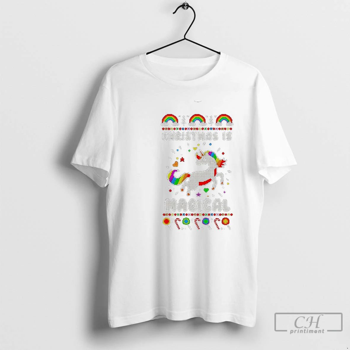 Classic Christmas Is Magical Unicorn Ugly T Shirts
